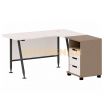Стол эргономичный с приставной тумбой 2 - ТОО «Шым Снаб 13»
